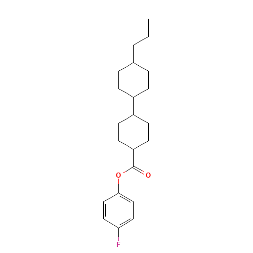 (4-fluorophenyl) 4-(4-propylcyclohexyl)cyclohexane-1-carboxylate (CAS: 81701-13-5) - Related Chemical Product