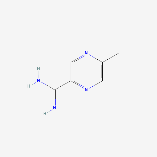 5-methylpyrazine-2-carboximidamide (CAS: 725234-33-3) - Chemical Structure and Molecular Formula 