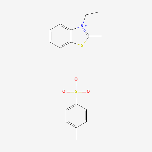 3-ethyl-2-methyl-1,3-benzothiazol-3-ium;4-methylbenzenesulfonate (CAS: 14933-76-7) - Chemical Structure and Molecular Formula 