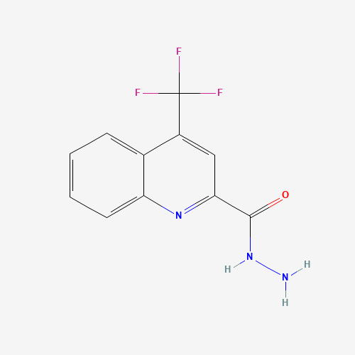 4-(trifluoromethyl)quinoline-2-carbohydrazide (CAS: 1116339-57-1) - Chemical Structure and Molecular Formula 