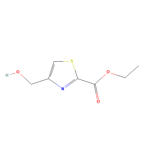 ethyl 4-(hydroxymethyl)-1,3-thiazole-2-carboxylate (CAS: 1155532-65-2) - Chemical Structure and Molecular Formula 