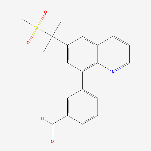 3-[6-(2-methylsulfonylpropan-2-yl)quinolin-8-yl]benzaldehyde (CAS: 346630-03-3) - Related Chemical Product