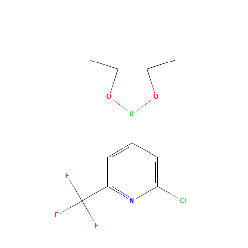 2-chloro-4-(4,4,5,5-tetramethyl-1,3,2-dioxaborolan-2-yl)-6-(trifluoromethyl)pyridine (CAS: 1218790-05-6) - Related Chemical Product