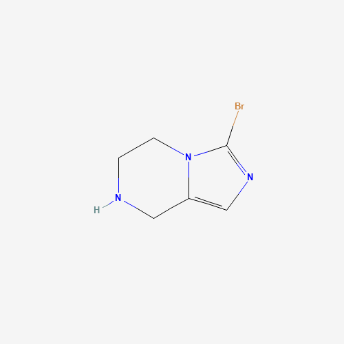 3-bromo-5,6,7,8-tetrahydroimidazo[1,5-a]pyrazine (CAS: 944900-87-2) - Chemical Structure and Molecular Formula 