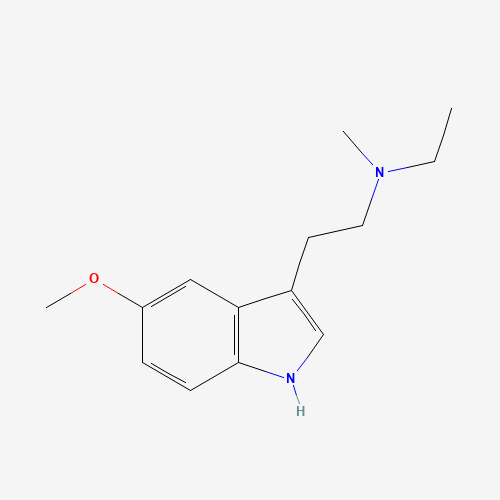 N-ethyl-2-(5-methoxy-1H-indol-3-yl)-N-methylethanamine (CAS: 16977-53-0) - Chemical Structure and Molecular Formula 