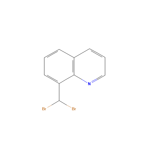 8-(dibromomethyl)quinoline (CAS: 85219-47-2) - Chemical Structure and Molecular Formula 