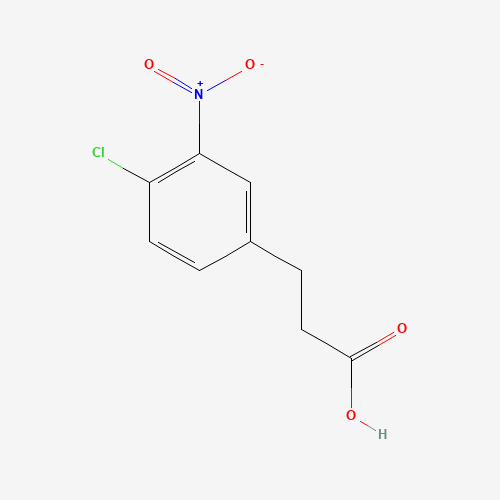 3-(4-chloro-3-nitrophenyl)propanoic acid (CAS: 133100-23-9) - Chemical Structure and Molecular Formula 