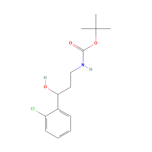 tert-butyl N-[3-(2-chlorophenyl)-3-hydroxypropyl]carbamate (CAS: 913642-58-7) - Related Chemical Product