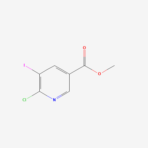methyl 6-chloro-5-iodopyridine-3-carboxylate (CAS: 365413-29-2) - Chemical Structure and Molecular Formula 