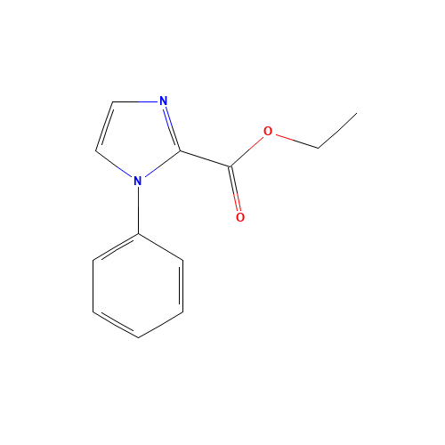 ethyl 1-phenylimidazole-2-carboxylate (CAS: 104996-63-6) - Chemical Structure and Molecular Formula 