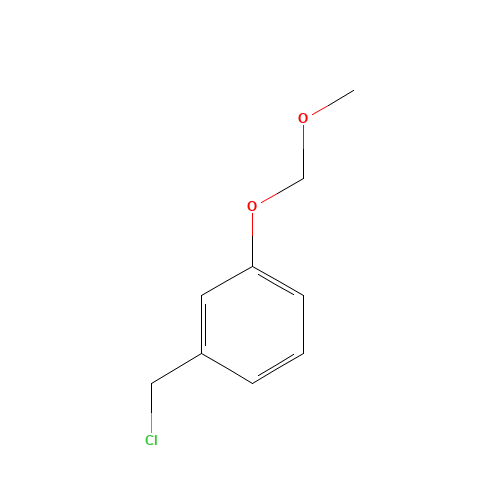 1-(chloromethyl)-3-(methoxymethoxy)benzene (CAS: 245434-89-3) - Chemical Structure and Molecular Formula 