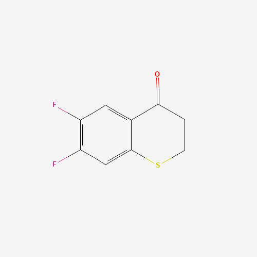 6,7-difluoro-2,3-dihydrothiochromen-4-one (CAS: 1097802-78-2) - Chemical Structure and Molecular Formula 