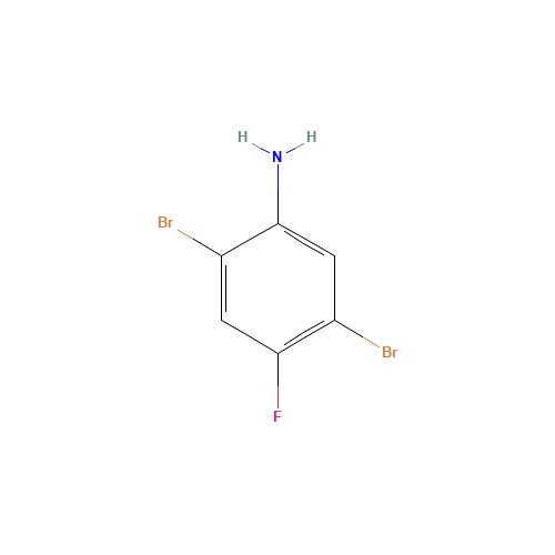2,5-dibromo-4-fluoroaniline (CAS: 172377-05-8) - Chemical Structure and Molecular Formula 