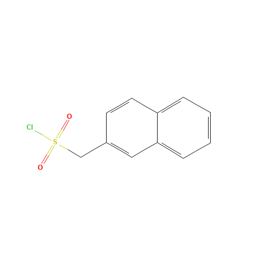 naphthalen-2-ylmethanesulfonyl chloride (CAS: 161448-78-8) - Chemical Structure and Molecular Formula 