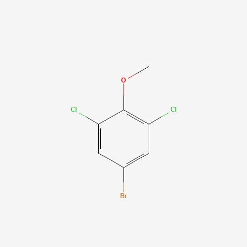 5-bromo-1,3-dichloro-2-methoxybenzene (CAS: 19240-91-6) - Chemical Structure and Molecular Formula 