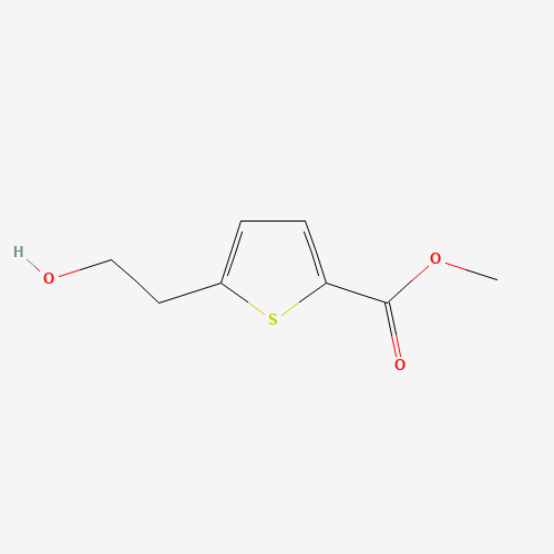 methyl 5-(2-hydroxyethyl)thiophene-2-carboxylate (CAS: 160744-13-8) - Chemical Structure and Molecular Formula 