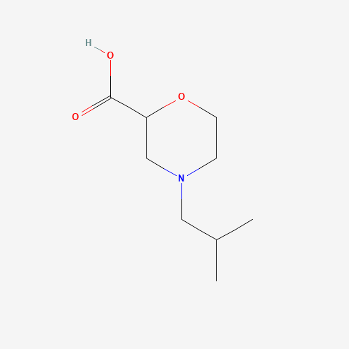 4-(2-methylpropyl)morpholine-2-carboxylic acid (CAS: 939756-93-1) - Chemical Structure and Molecular Formula 