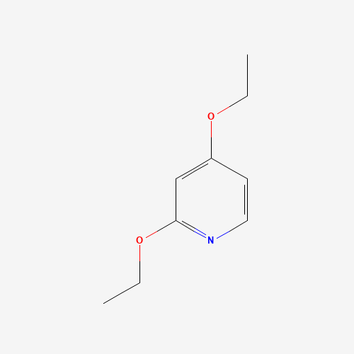 2,4-diethoxypyridine (CAS: 52311-30-5) - Chemical Structure and Molecular Formula 