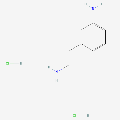 3-(2-aminoethyl)aniline;dihydrochloride (CAS: 879666-37-2) - Chemical Structure and Molecular Formula 
