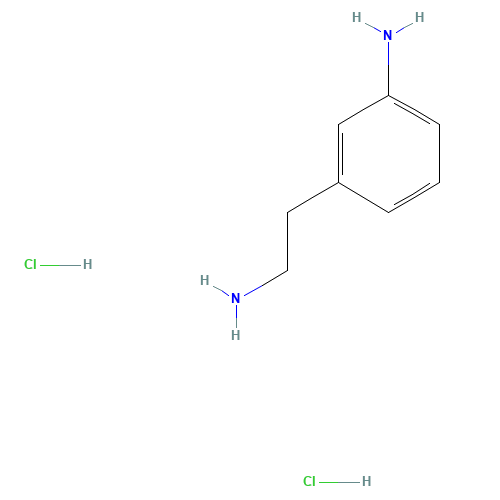 3-(2-aminoethyl)aniline;dihydrochloride (CAS: 879666-37-2) - Chemical Structure and Molecular Formula 