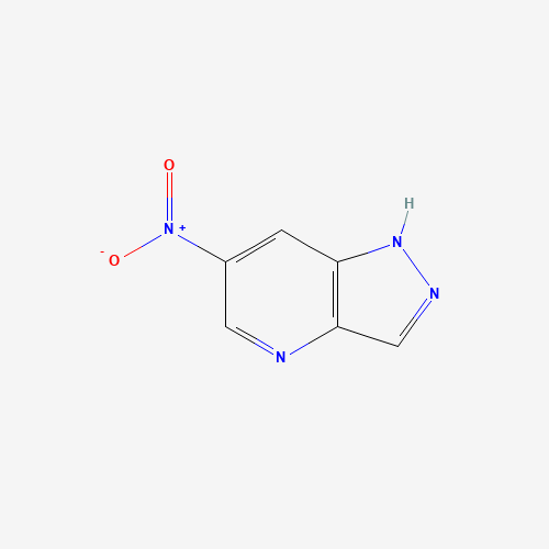 6-nitro-1H-pyrazolo[4,3-b]pyridine (CAS: 1214900-79-4) - Chemical Structure and Molecular Formula 