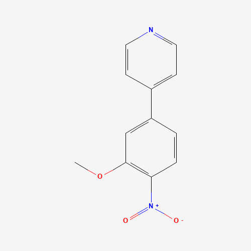 4-(3-methoxy-4-nitrophenyl)pyridine (CAS: 103347-93-9) - Chemical Structure and Molecular Formula 