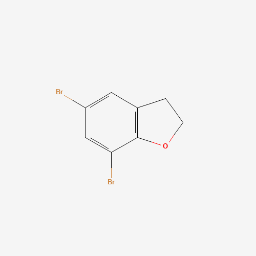 5,7-dibromo-2,3-dihydro-1-benzofuran (CAS: 123266-59-1) - Chemical Structure and Molecular Formula 