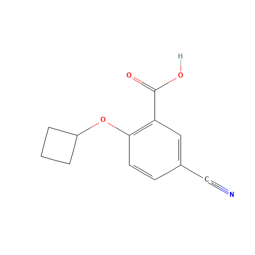 5-cyano-2-cyclobutyloxybenzoic acid (CAS: 1065640-62-1) - Related Chemical Product