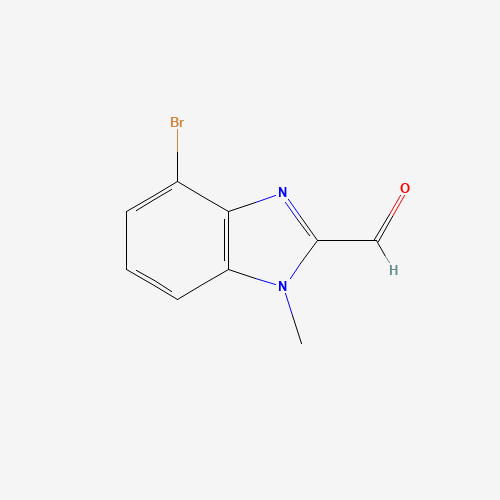 4-bromo-1-methylbenzimidazole-2-carbaldehyde (CAS: 958863-76-8) - Chemical Structure and Molecular Formula 