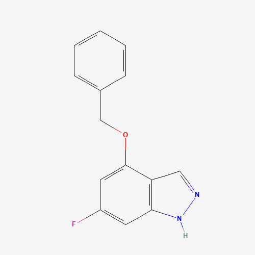 6-fluoro-4-phenylmethoxy-1H-indazole (CAS: 1167056-42-9) - Chemical Structure and Molecular Formula 