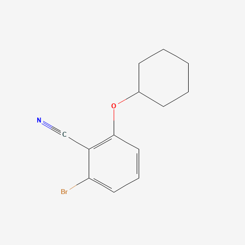 2-bromo-6-cyclohexyloxybenzonitrile (CAS: 1369954-21-1) - Chemical Structure and Molecular Formula 