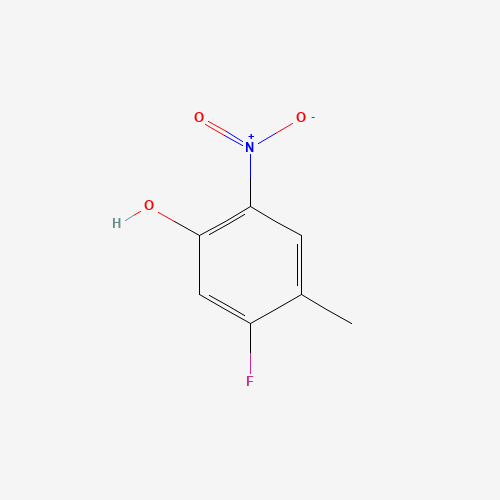 5-fluoro-4-methyl-2-nitrophenol (CAS: 83341-28-0) - Chemical Structure and Molecular Formula 