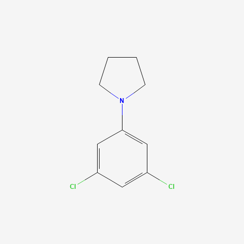 1-(3,5-dichlorophenyl)pyrrolidine (CAS: 99660-44-3) - Chemical Structure and Molecular Formula 