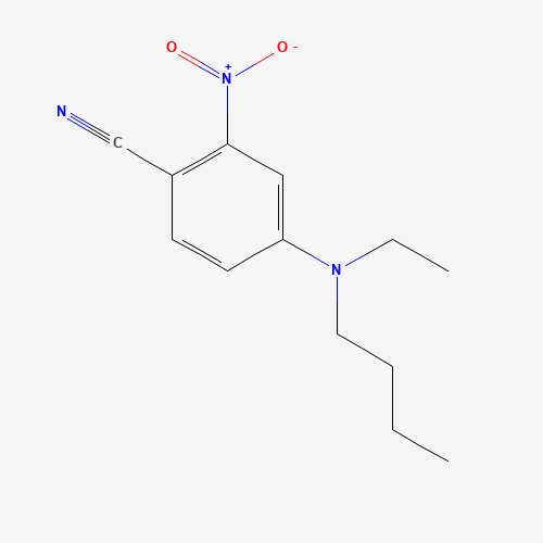 4-[butyl(ethyl)amino]-2-nitrobenzonitrile (CAS: 821776-91-4) - Chemical Structure and Molecular Formula 