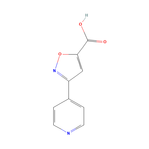 3-pyridin-4-yl-1,2-oxazole-5-carboxylic acid (CAS: 716362-05-9) - Chemical Structure and Molecular Formula 