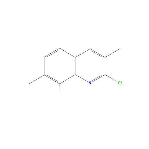 2-chloro-3,7,8-trimethylquinoline (CAS: 919035-63-5) - Chemical Structure and Molecular Formula 