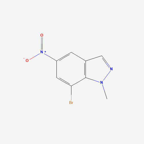 7-bromo-1-methyl-5-nitroindazole (CAS: 952183-39-0) - Chemical Structure and Molecular Formula 