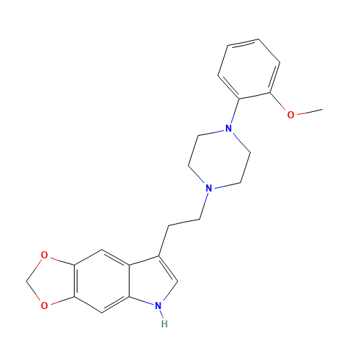 7-[2-[4-(2-methoxyphenyl)piperazin-1-yl]ethyl]-5H-[1,3]dioxolo[4,5-f]indole (CAS: 4448-96-8) - Related Chemical Product