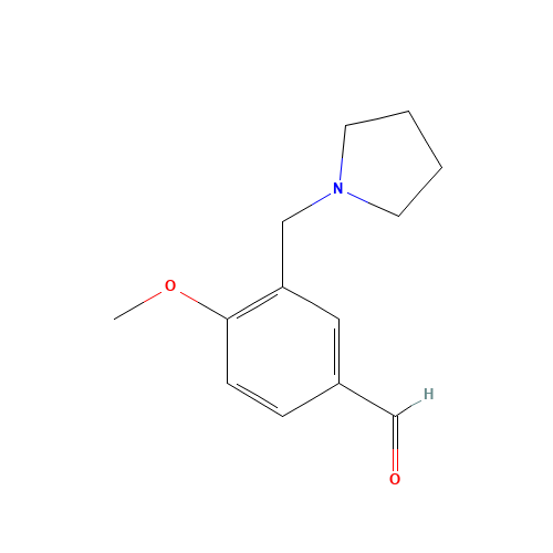 4-methoxy-3-(pyrrolidin-1-ylmethyl)benzaldehyde (CAS: 128501-84-8) - Related Chemical Product