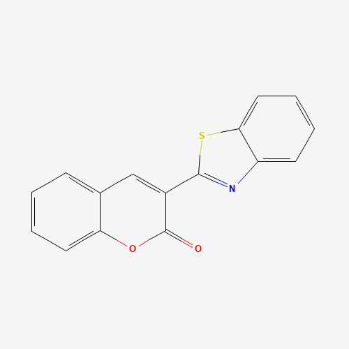 3-(1,3-benzothiazol-2-yl)chromen-2-one (CAS: 1032-98-0) - Chemical Structure and Molecular Formula 