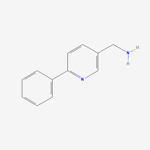 (6-phenylpyridin-3-yl)methanamine (CAS: 294648-38-7) - Chemical Structure and Molecular Formula 