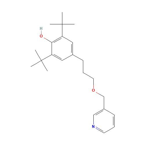 2,6-ditert-butyl-4-[3-(pyridin-3-ylmethoxy)propyl]phenol (CAS: 150443-71-3) - Related Chemical Product
