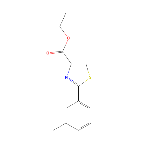 ethyl 2-(3-methylphenyl)-1,3-thiazole-4-carboxylate (CAS: 132089-33-9) - Related Chemical Product