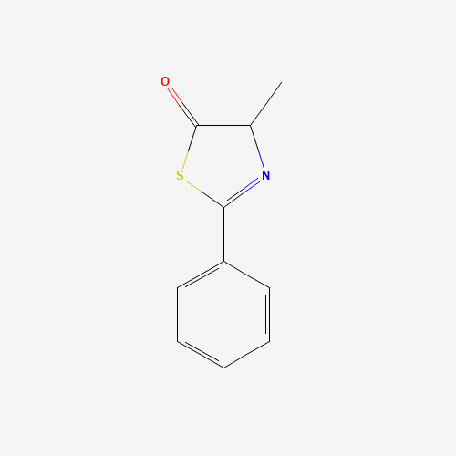 4-methyl-2-phenyl-4H-1,3-thiazol-5-one (CAS: 22962-97-6) - Chemical Structure and Molecular Formula 