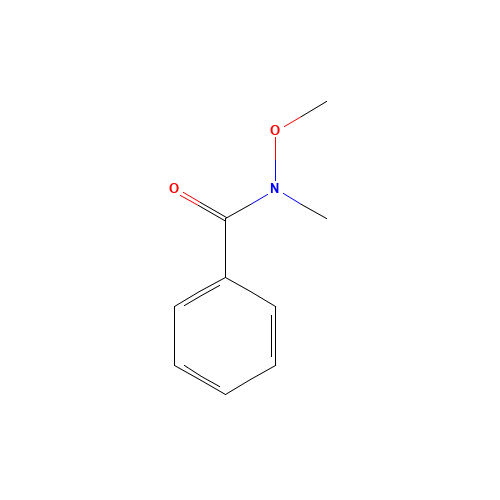 N-methoxy-N-methylbenzamide (CAS: 6919-61-5) - Chemical Structure and Molecular Formula 