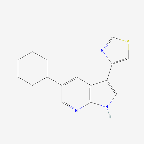 4-(5-cyclohexyl-1H-pyrrolo[2,3-b]pyridin-3-yl)-1,3-thiazole (CAS: 1046791-68-7) - Related Chemical Product