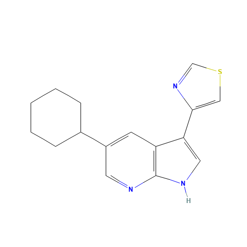 4-(5-cyclohexyl-1H-pyrrolo[2,3-b]pyridin-3-yl)-1,3-thiazole (CAS: 1046791-68-7) - Related Chemical Product