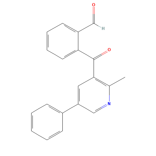 2-(2-methyl-5-phenylpyridine-3-carbonyl)benzaldehyde (CAS: 917882-53-2) - Chemical Structure and Molecular Formula 