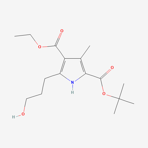 2-O-tert-butyl 4-O-ethyl 5-(3-hydroxypropyl)-3-methyl-1H-pyrrole-2,4-dicarboxylate (CAS: 1082989-72-7) - Related Chemical Product