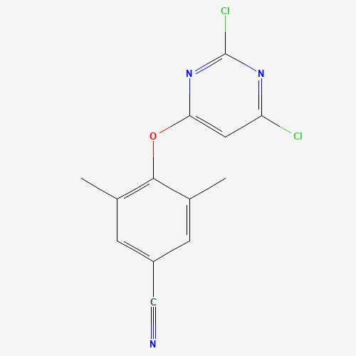 4-(2,6-dichloropyrimidin-4-yl)oxy-3,5-dimethylbenzonitrile (CAS: 1225383-63-0) - Chemical Structure and Molecular Formula 